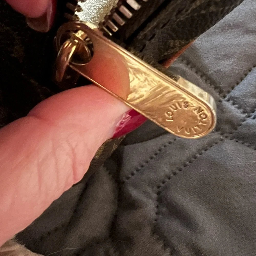 Louis Vuitton Monogram Satchel with Gold Accents - Picture 7 of 13